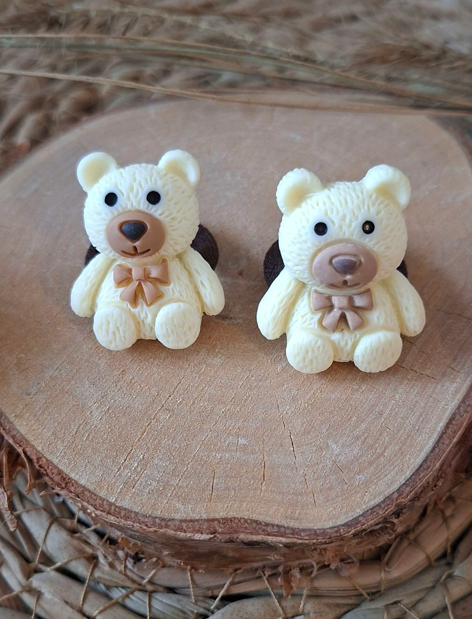 Setje mini elastiekjes met beertjes